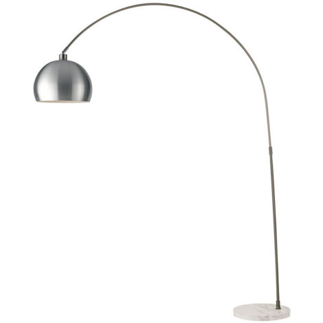 "Piantana PLAZA con base in marmo e diffusore nichel 200 cm."