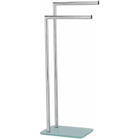 PIANTANA PORTA ASCIUGAMANI MOD. ZERO CROMO METAFORM cm 20 x h. 78 x 28