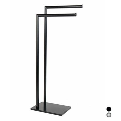 PIANTANA PORTA ASCIUGAMANI MOD. ZERO METAFORM Nero cm 18 x h. 78 x 33