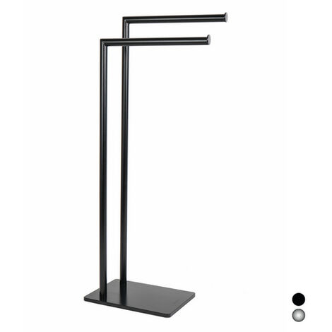 Piantana porta asciugamani mod. zero metaform  Nero cm 18 x h. 78 x 33METAF