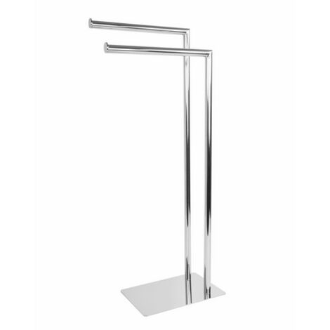 Piantana porta asciugamani poseidon  Cromo cm 18 x h. 77,2 x 33,5METAF