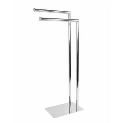 PIANTANA PORTA ASCIUGAMANI POSEIDON Misura: Spazzolato cm 18 x h.77,2x33,5