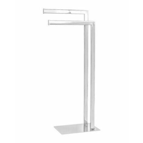 PIANTANA PORTA ASCIUGAMANI ZEUS Cromo cm 18 x h. 77 x 33,5