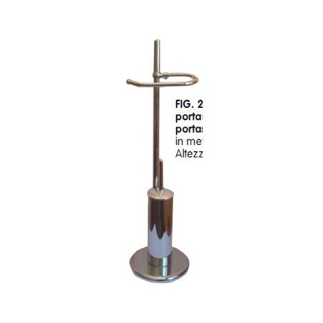 PIANTANA PORTAROTOLO CON PORTASCOPINO ALTEZZA CM. 72