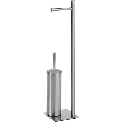 Piantana portarotolo e portascopino - Acciaio INOX - STIFF - – DNG DESIGN