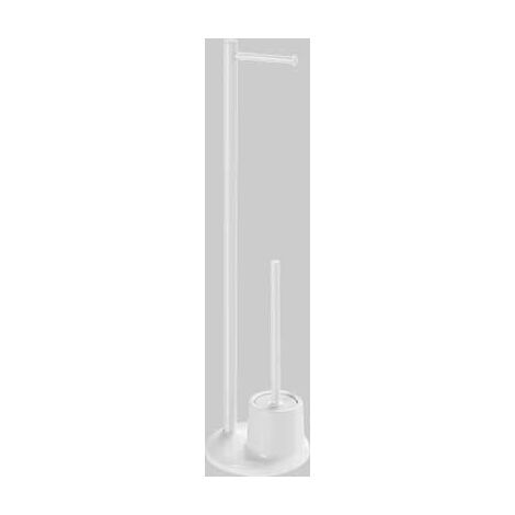 PIANTANA PORTAROTOLO E SCOPINO WC MAMMOLO  Bianco D.20 P.20 X H.77,3 cm     GEDY