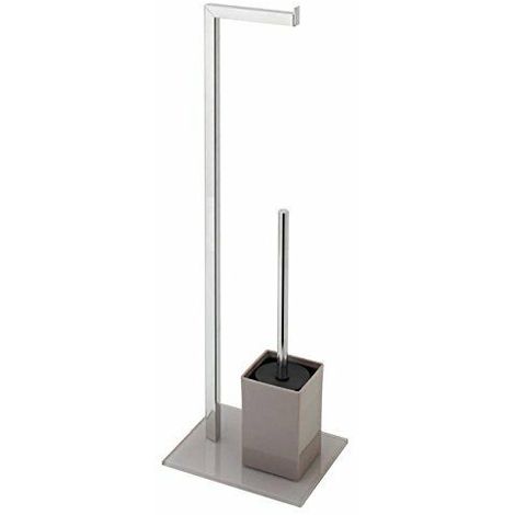 Zero Piantana Porta Scopino Asciugamani in Vetro Nero mod