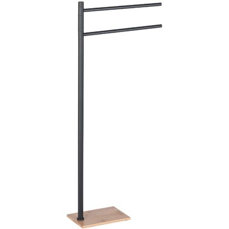 Piantana portasalviette trilly Gedy nero/bamb