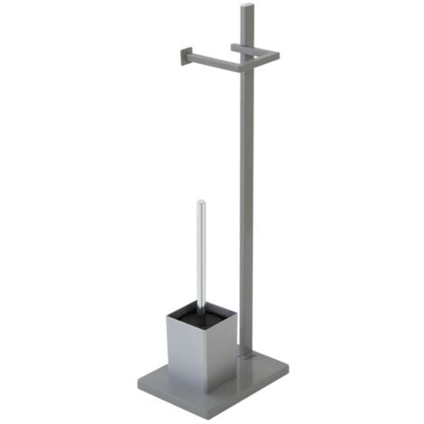 FERIDRAS Piantana portascopino con base e porta rotolo