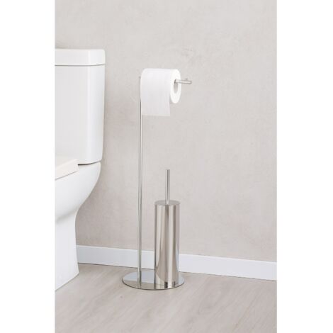 PIANTANA PORTASCOPINO/PORTAROTOLO H71CM CROMO.