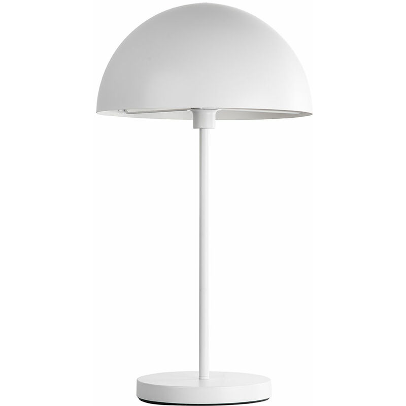 Image of Piantana soggiorno lampada da terra moderna bianca, con interruttore touch, metallo, 1x attacco E27, PxH 40 x 73 cm