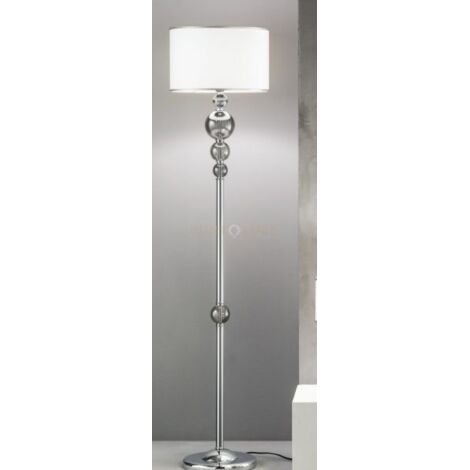 PIANTANA TEBE FUME'  E CROMO 1 LUCE ATTACCO E27 D.40CM