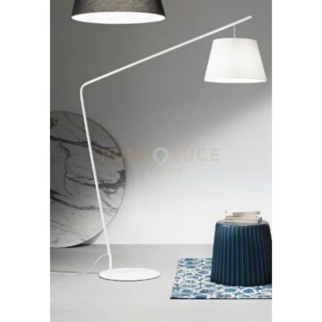 PIANTANA VELVET BIANCO CON PARALUME BIANCO 1 LUCE ATTACCO E27