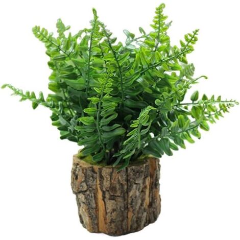 Piante artificiali in vasi da fiori in legno, ornamenti decorativi con fiori finti