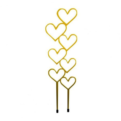 Piante metalliche supporto per arrampicata durevole supporto per arrampicata di fiori antiruggine forma creativa piante in vaso traliccio forniture da giardino per la casa,Heart
