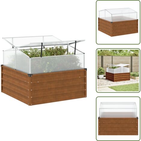 Piante - vidaXL Fioriera da Giardino con Acciaio Corten per Serra - Fiori