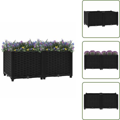 Piante - vidaXL Letto rialzato 80x40x38 cm in polipropilene - Ortaggi