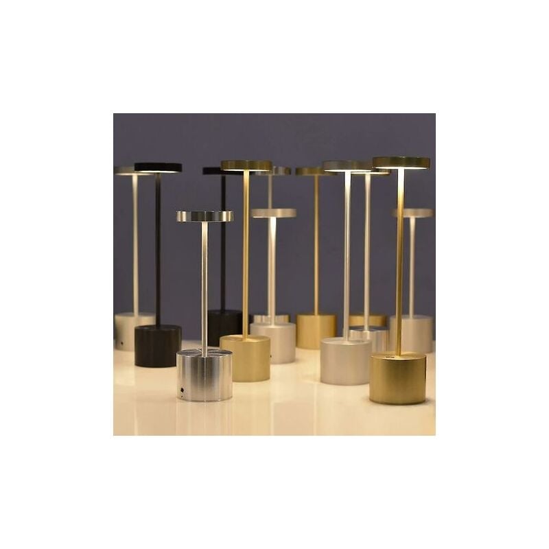 Piao – lampe de Table Led sans fil, petite lampe de bureau en métal Rechargeable, 2 niveaux de gradation, moderne, hôtel, Restaurant, chambre à