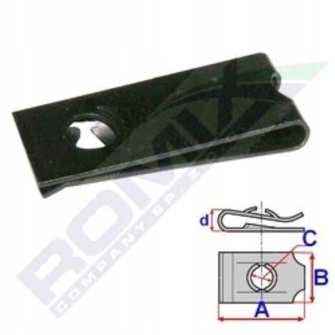 PIASTRA 29 x 12 PER VITE 4-4.8 NERA (1 PZ.)