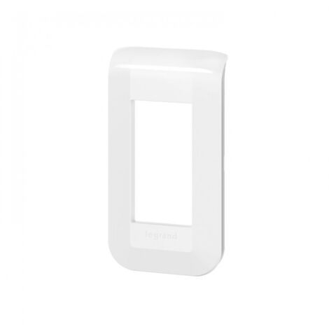 Scheda in plastica 2P+T 16A con anello - bianco