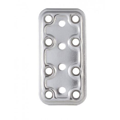 PIASTRA 745/IN LASTRINA DIRITTA INOX 40X80 MM 5 PZ