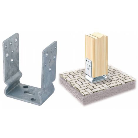 PIASTRA 791 SUPPORTO ANCOR U ZINC FUOCO 60X101 MM