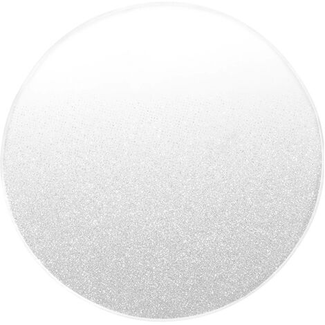 Piastra a specchio glitterata D.10cm argento - Feeric lights & christmas