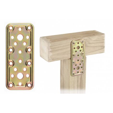 Piastra acciaio 25 pz.per fissaggio travi legno 50x160 - Salone