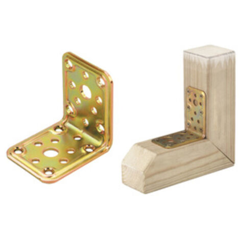 Piastra acciaio angolare 50 pz.per fissaggio travi legno 50x60x60 - Salone