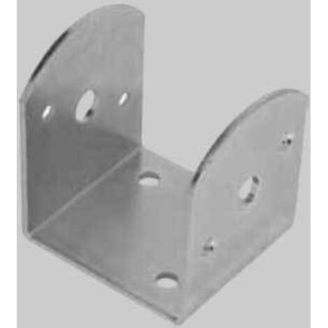 Staffa Per Travi In Legno Da 4.5 X 9 Cm - Con Piastra - Foto 3