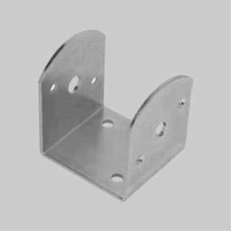 Piastra ad 'u' per travi inclinate   80x85x80 mm