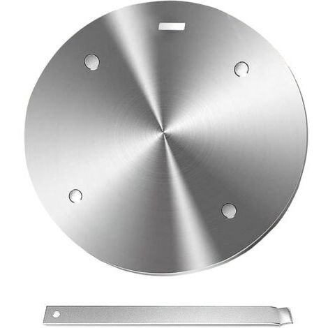 Piastra adattatrice a induzione da 24 cm in acciaio, adattatore universale per caffettiere moka e pentole, compatibile con tutti i tipi di piani cottura a induzione.
