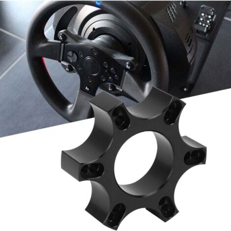 Piastra adattatrice per volante, distanziale in lega di alluminio da 70 mm per volante da corsa Thrustmaster T300RS da 13-14 pollici
