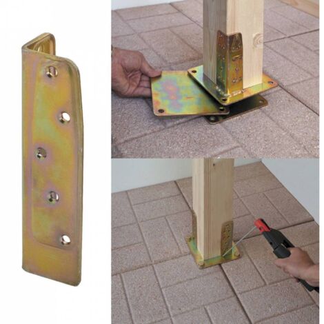 Piastra Angolare Acciaio Trop Art.800/A 140X40X40 Mm - 8 Pz