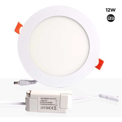 Piastra circolare da incasso LED 12W Cut Ø155mm - Bianco Neutro