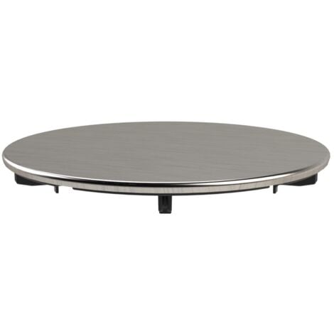 LB PLAST Piastra decorativa per piletta Ø114 mm colore acciaio spazzolato L.B. Plast BAO-P3 Acciaio Spazzolato