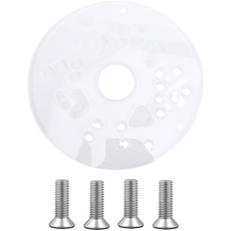 Piastra di base universale. Base in acrilico trasparente con fori preforati per Bosch, DeWalt, Makita, Porter-Cable, Ryobi, Ridgid, Milwaukee e POWERTEC 71392.