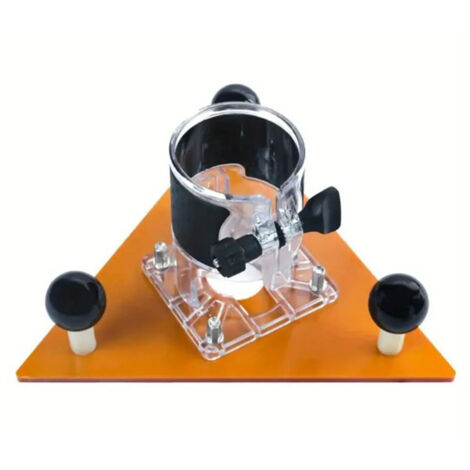 Piastra di bilanciamento della rifilatrice da 65 mm in plastica ABS con base triangolare per fresatrice per smussatura di scanalature