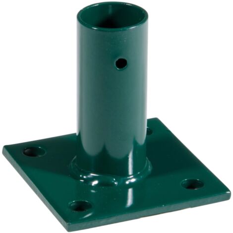 piastra di fissaggio per palo in metallo verde 3,4 cm