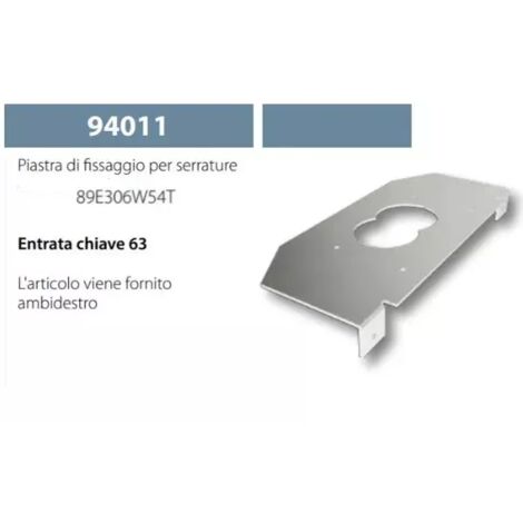 PIASTRA DI FISSAGGIO PER SERRATURA RICAMBIO ESETY 89E306W54T ENTRATA 63