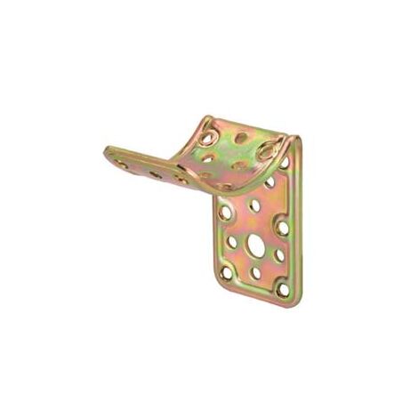 PIASTRA DI GIUNZIONE A 90 ° PER INCROCIO PIANO CON TONDO EE MM.80 ART.912- - mm.80x80 - spessore mm.22 - 5 pezzi ALDEGHI