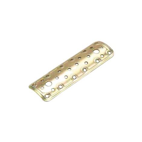 PIASTRA DI GIUNZIONE DRITTA PER PALO TONDO ART.900- - mm.160x50 - spessore mm.2,2 - 5 pezzi ALDEGHI
