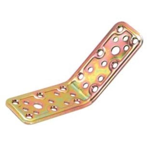 PIASTRA DI GIUNZIONE PESANTE AD ANGOLO 135  ° LARGHEZZA MM.40 ART.747- - mm.80x80x40 - spessore mm.22 - 25 pezzi ALDEGHI