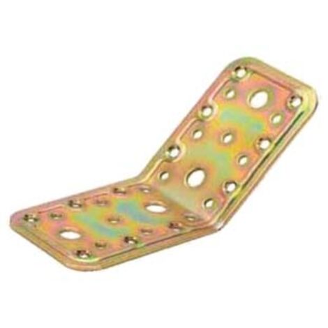 PIASTRA DI GIUNZIONE PESANTE AD ANGOLO 135  ° LARGHEZZA MM.65 ART.760- - mm.90x90x65 - spessore mm.22 - 25 pezzi ALDEGHI