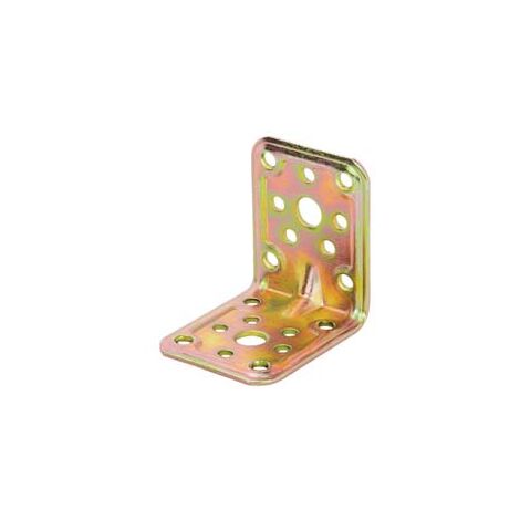 PIASTRA DI GIUNZIONE PESANTE AD ANGOLO LARGHEZZA MM.50 ART.771- - mm.100x100x50 - spessore mm.2,2 - 25 pezzi ALDEGHI