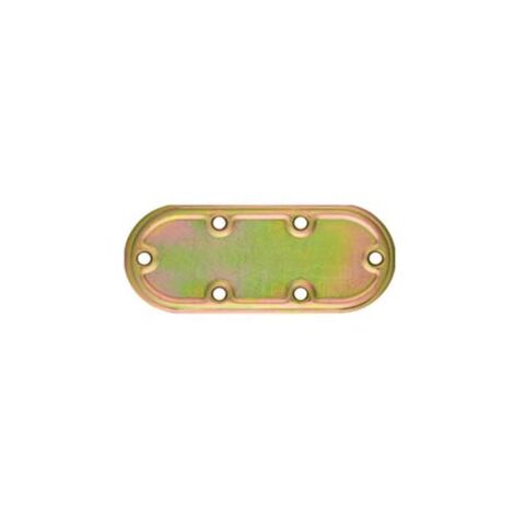 PIASTRA DI GIUNZIONE PESANTE DRITTA ARROTONDATA ART.970- - mm.120x50 - spessore mm.2,2 - 50 pezzi ALDEGHI