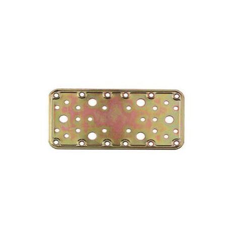 PIASTRA DI GIUNZIONE PESANTE DRITTA LARGHEZZA MM.90 ART.774- - mm.180x90 - spessore mm.2,2 - 20 pezzi ALDEGHI