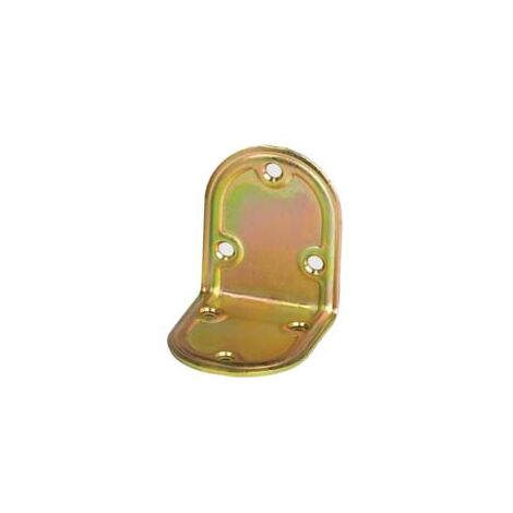PIASTRA DI GIUNZIONE PIEGATA AD ANGOLO ARROTONDATA ART.971- - mm.40x40 - spessore mm.2,2 - 50 pezzi ALDEGHI