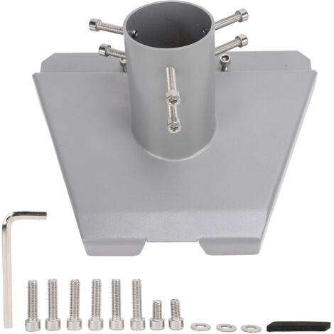 Piastra di montaggio sul tetto in acciaio inossidabile con adattatore per tubo - per antenna Gen3/V3 standard