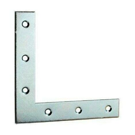 PIASTRA DI RINFORZO A SQUADRA mm.60 ZINC